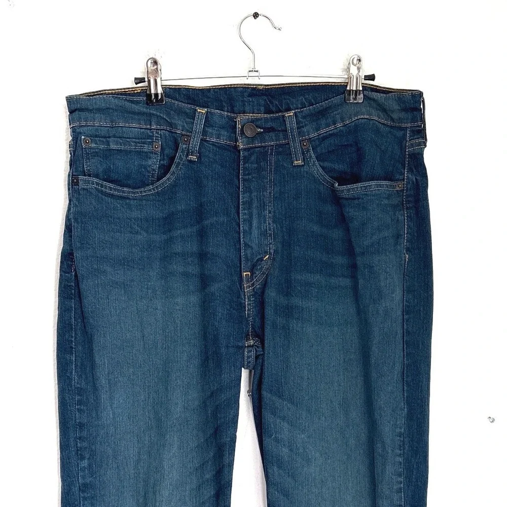 Levis 514 Straight Fit Mens Dark Wash Blue Denim Jeans W34 L34 00514-0403